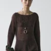 Pull en maille mélangée alpaga et laine Pull en maille mélangée alpaga et laine