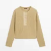 Pull en maille mélangée de laine Pull en maille mélangée de laine