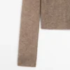 Pull en maille mélangée de laine avec col roulé Pull en maille mélangée de laine avec col roulé