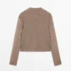 Pull en maille mélangée de laine avec col roulé Pull en maille mélangée de laine avec col roulé
