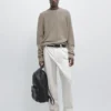 Pull en maille moulina de coton et lin Pull en maille moulina de coton et lin