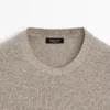Pull en maille moulina de coton et lin Pull en maille moulina de coton et lin