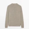 Pull en maille moulina de coton et lin Pull en maille moulina de coton et lin