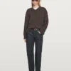 Pull en maille oversize à col en V Pull en maille oversize à col en V