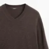 Pull en maille oversize à col en V Pull en maille oversize à col en V