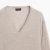 Pull en maille oversize à col en V Pull en maille oversize à col en V