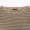 Pull en maille rayée 100 % coton Pull en maille rayée 100 % coton