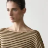 Pull en maille rayée 100 % coton Pull en maille rayée 100 % coton