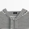 Pull en maille rayée avec détail sur les manches Pull en maille rayée avec détail sur les manches