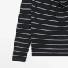 Pull en maille rayée de coton Pull en maille rayée de coton