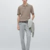 Pull en maille torsadée en mélange de coton