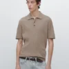 Pull en maille torsadée en mélange de coton