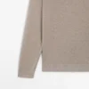 Pull en tricot à col polo en lin Pull en tricot à col polo en lin