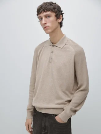 Pull en tricot de coton mélangé