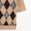 Pull en tricot de coton à motif argyle Pull en tricot de coton à motif argyle
