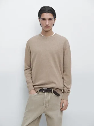 Pull en tricot de coton Moulina