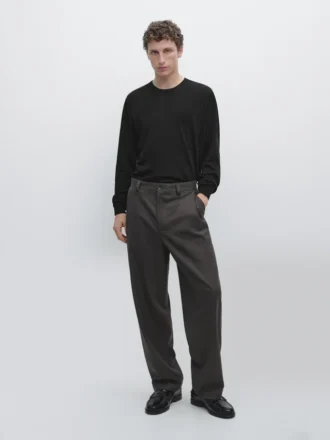 Pull en tricot de laine mérinos