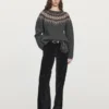 Pull en tricot jacquard de laine Pull en tricot jacquard de laine