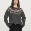 Pull en tricot jacquard de laine Pull en tricot jacquard de laine