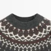 Pull en tricot jacquard de laine Pull en tricot jacquard de laine