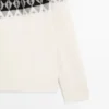 Pull en tricot jacquard en mélange de laine Pull en tricot jacquard en mélange de laine