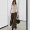 Pull Henley en laine mélangée avec découpes Pull Henley en laine mélangée avec découpes