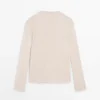 Pull Henley en laine mélangée avec découpes Pull Henley en laine mélangée avec découpes
