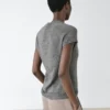 Pull à manches courtes en maille avec dentelle