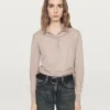 Pull polo en tricot de laine Pull polo en tricot de laine