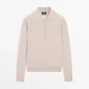 Pull polo en tricot de laine Pull polo en tricot de laine