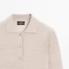 Pull polo en tricot de laine Pull polo en tricot de laine