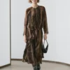 Robe fluide à imprimé animalier Robe fluide à imprimé animalier