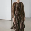 Robe fluide à imprimé animalier Robe fluide à imprimé animalier