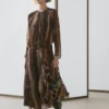 Robe fluide à imprimé animalier Robe fluide à imprimé animalier