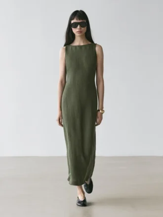 Robe longue en lin