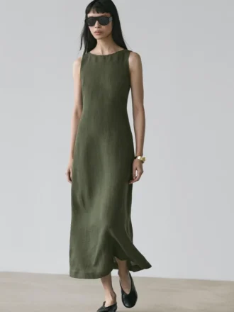 Robe longue en lin