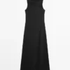 Robe longue fluide en mélange de lin Robe longue fluide en mélange de lin
