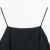 Robe mi-longue avec volants asymétriques