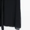 Robe mi-longue avec volants asymétriques