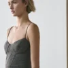 Robe mi-longue à bretelles