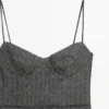 Robe mi-longue à bretelles