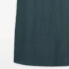 Robe mi-longue en mélange de lin avec encolure en V Robe mi-longue en mélange de lin avec encolure en V