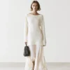 Robe midi asymétrique combinée Robe midi asymétrique combinée