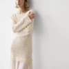 Robe midi asymétrique combinée Robe midi asymétrique combinée