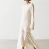 Robe midi asymétrique combinée Robe midi asymétrique combinée