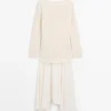 Robe midi asymétrique combinée Robe midi asymétrique combinée