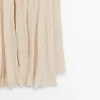 Robe midi fluide avec détails plissés
