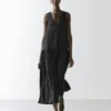 Robe midi plissée fluide Robe midi plissée fluide