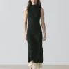 Robe midi plissée à volants Robe midi plissée à volants