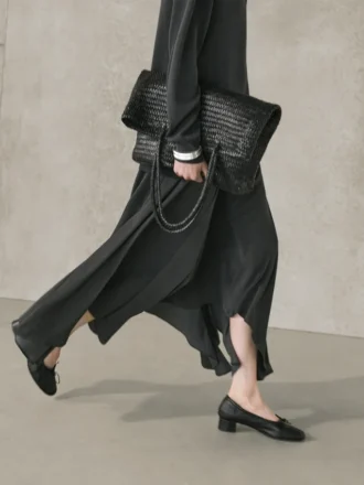 Robe polo en maille contrastée